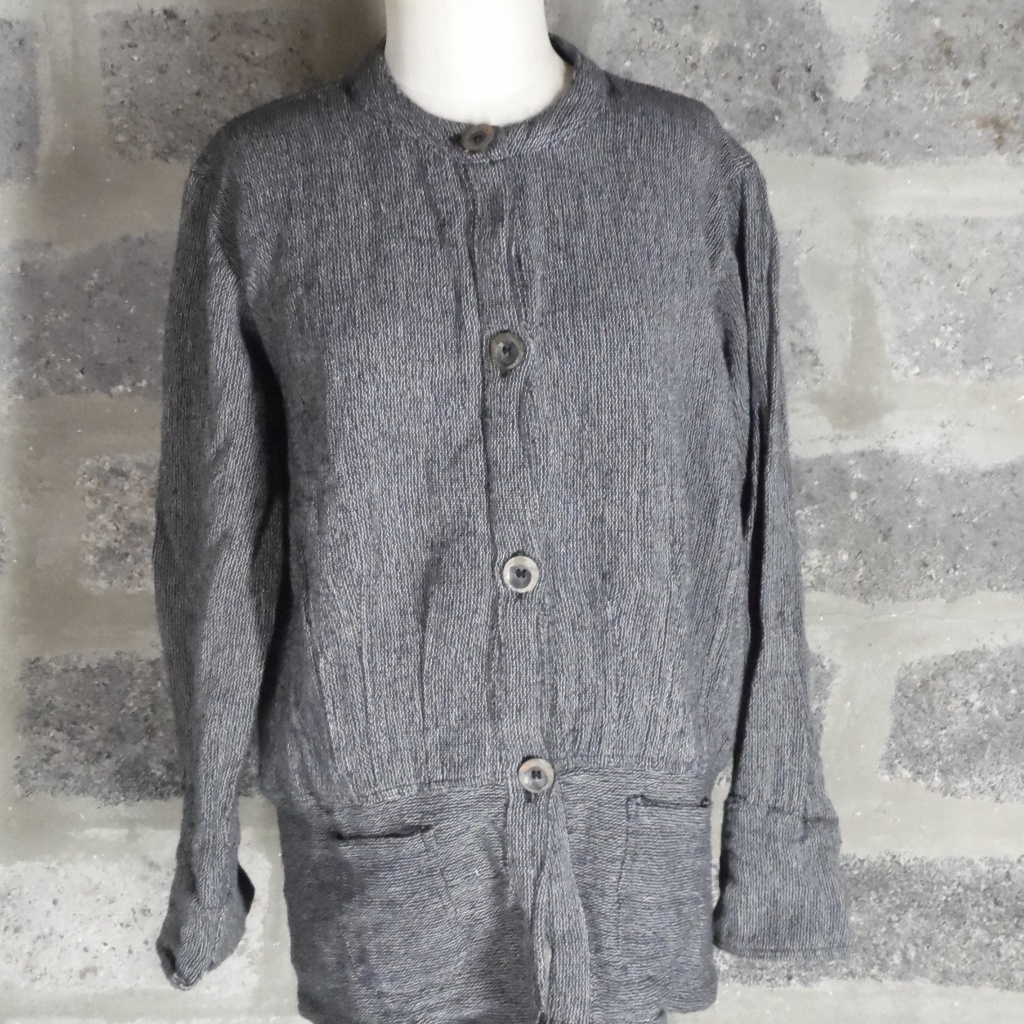 Drop Waist Button Front Jacket
